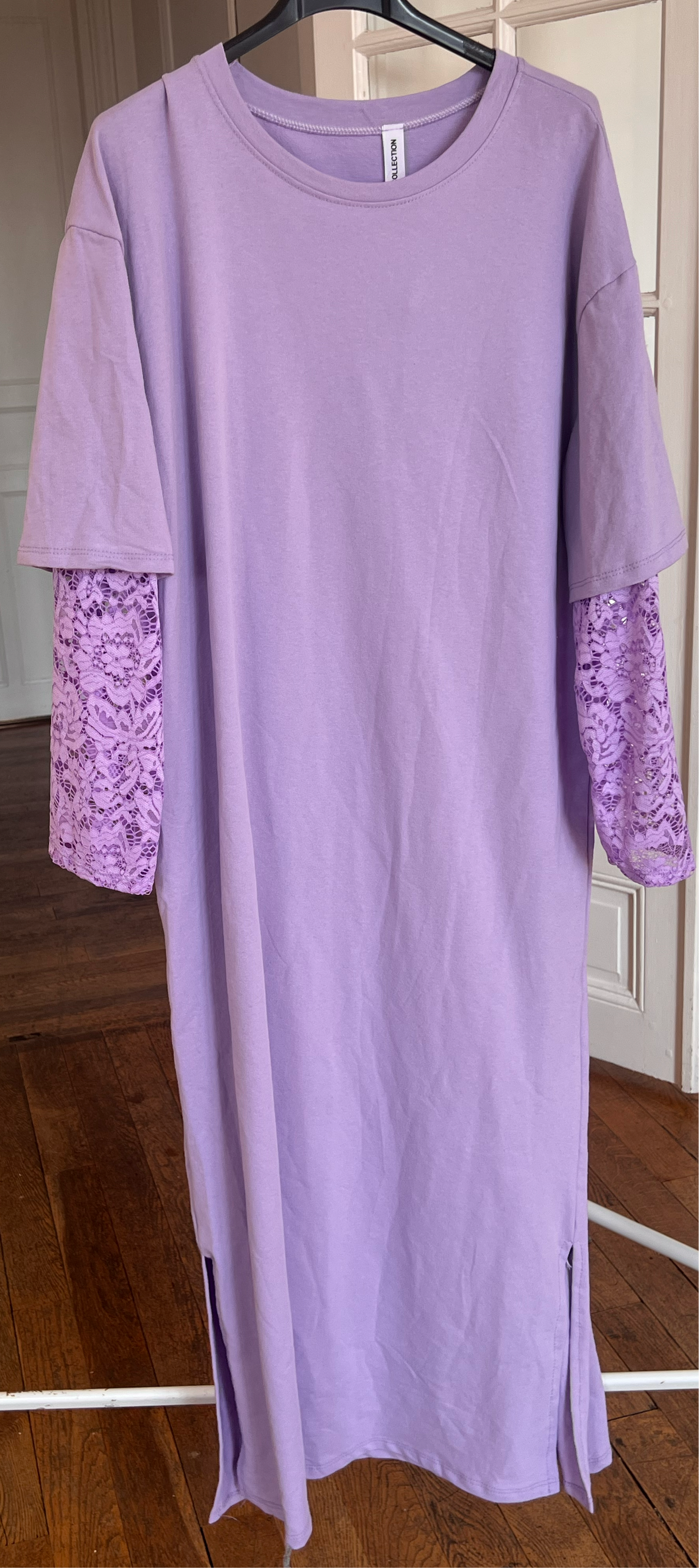 Robe manches dentelle Liora