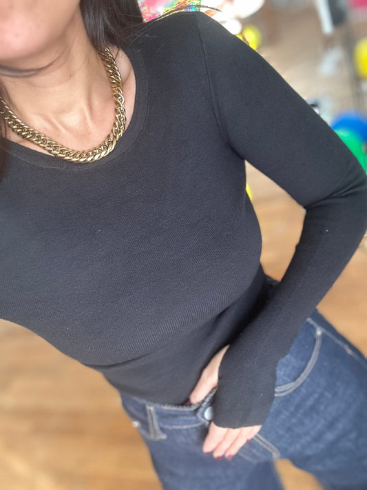 Top « pull » mitaine