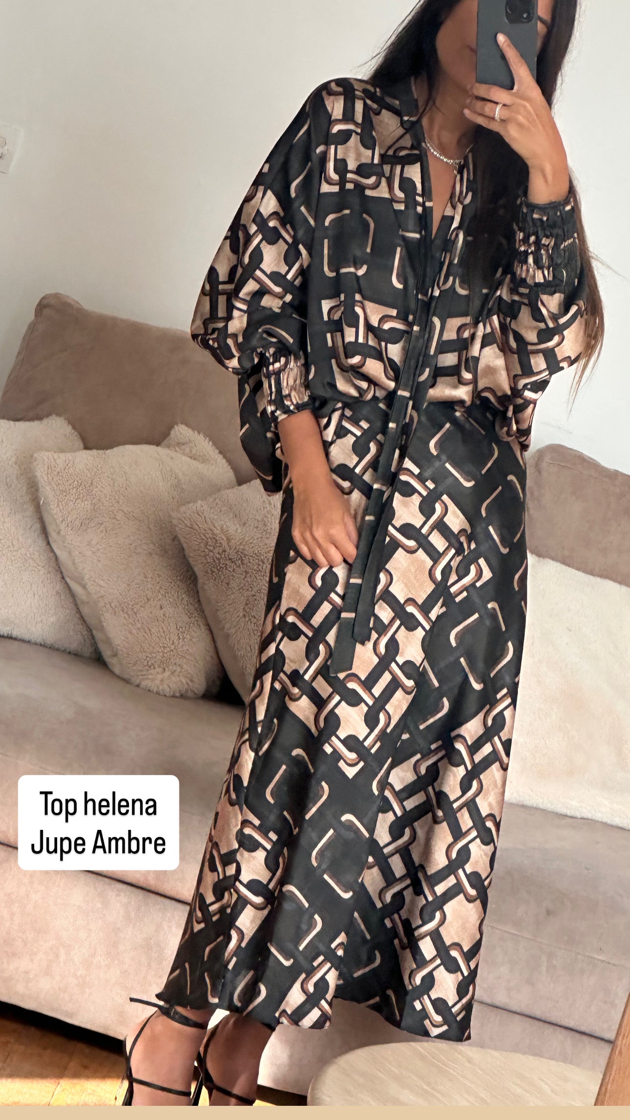 Ensemble top + jupe Laura