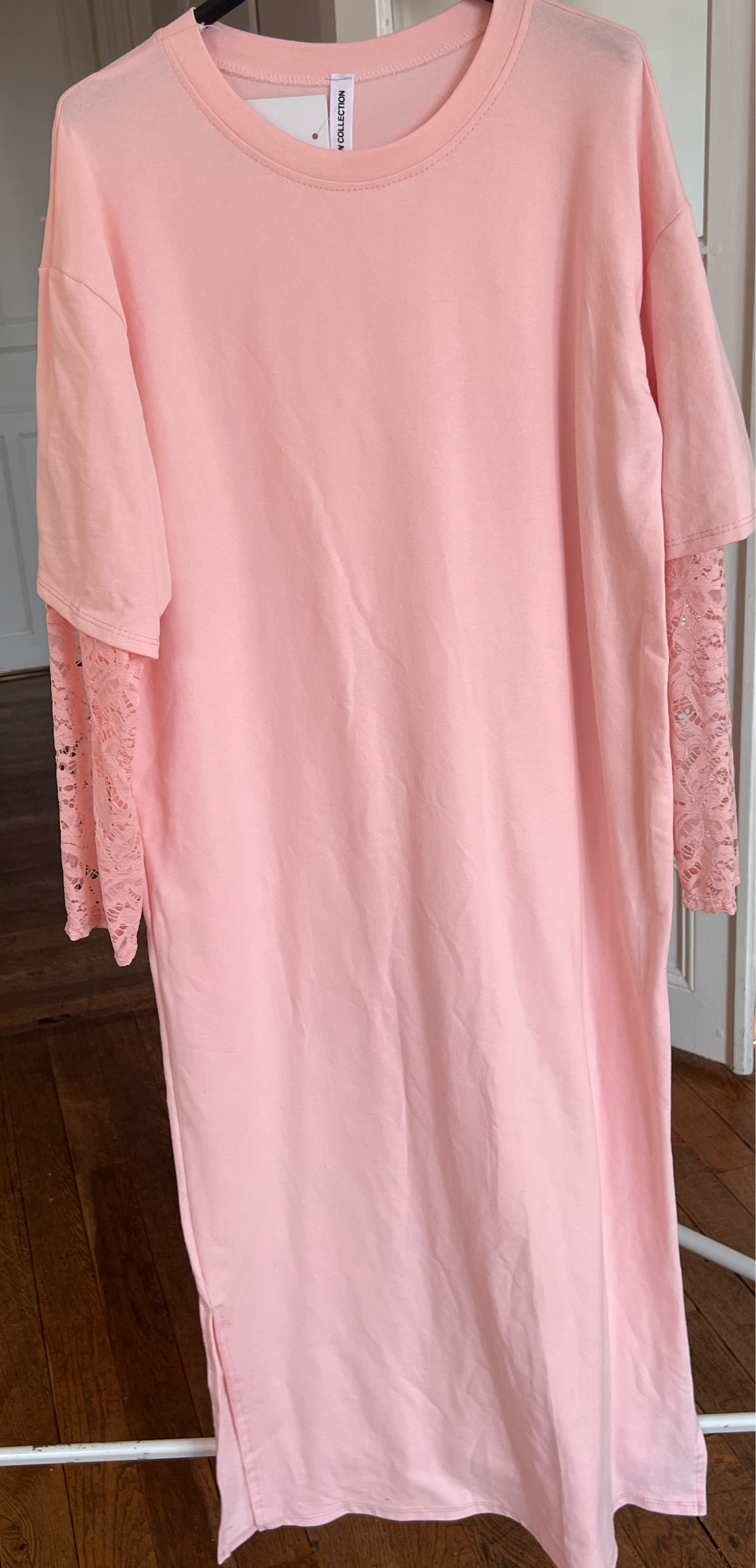 Robe manches dentelle Liora