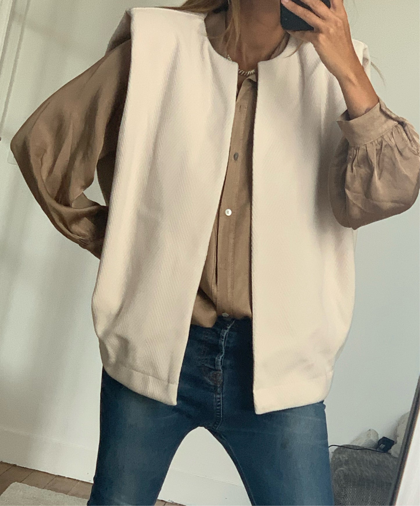 Veste epaulette sans manches